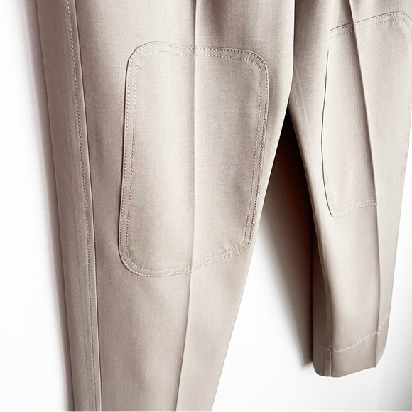 Brunello Cucinelli Wool Blend Trousers Pants Utility Belted size 10 - Picture 5 of 9